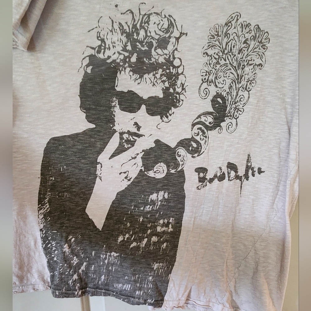 New Magnolia Pearl Bard T Bob Dylan Band Sketch Top 379 Lilac Water Tee T-Shirt - Picture 14 of 17
